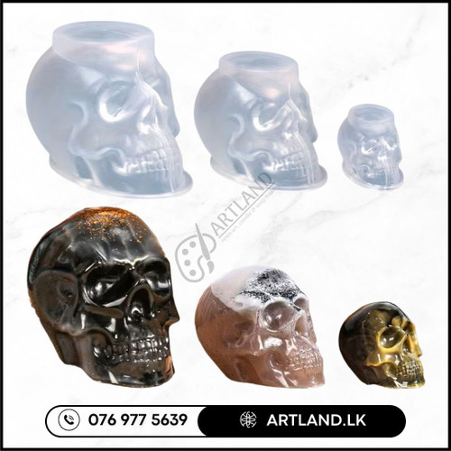 Skull Shape Silicone Mold for Candles