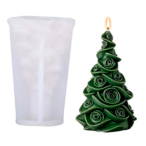 Christmas Tree Candle Silicone Mold #6