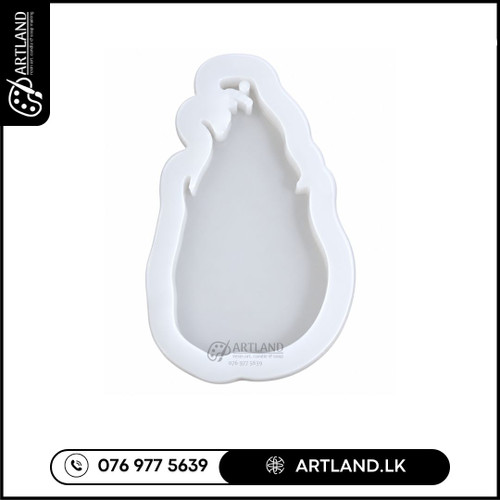 Sri Lanka Shaped Silicone Mold (Single)
