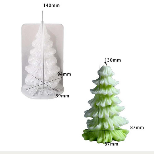 Christmas Tree Shaped Candle Mould