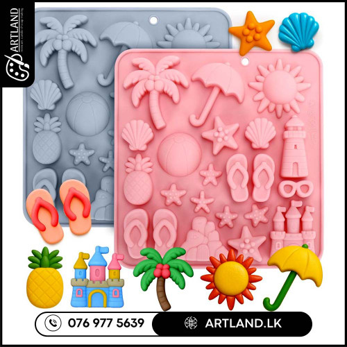 Summer Beach, Sea Themed Silicone Mold