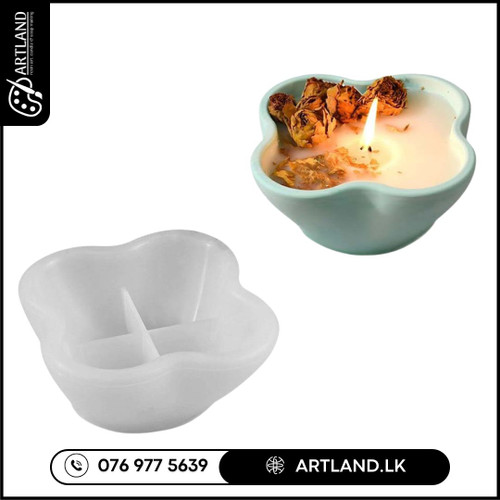 Petal Shape Candle, gypsum Bowl Silicone Mold