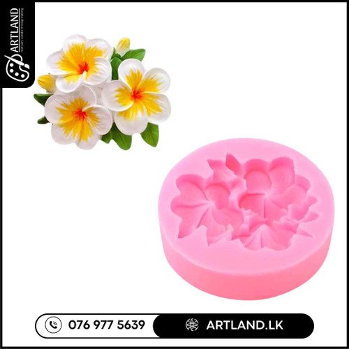 Araliya, Frangipani Silicone Mold for Candles
