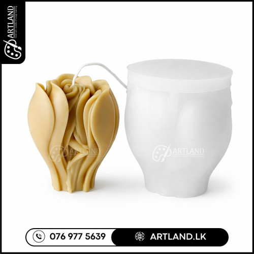 Tulip Rose Candle Silicone Mold