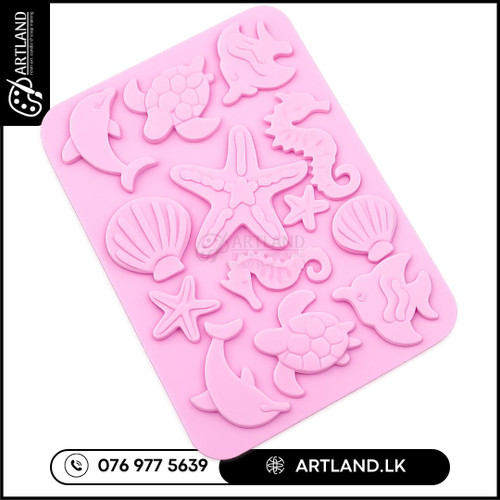 Ocean Themed Silicone Mold 13-Cavity