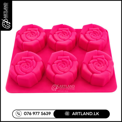Rose Flower Silicone Mold for Gypsum, Soap & Candle