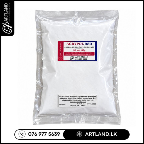 Cross-linked polyacrylic acid, Carbomer 980 Carbomer 100g pack