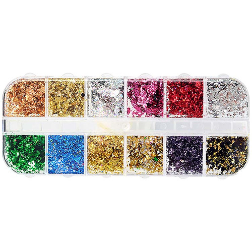 Tin Foil Small Fragments 12 Colors