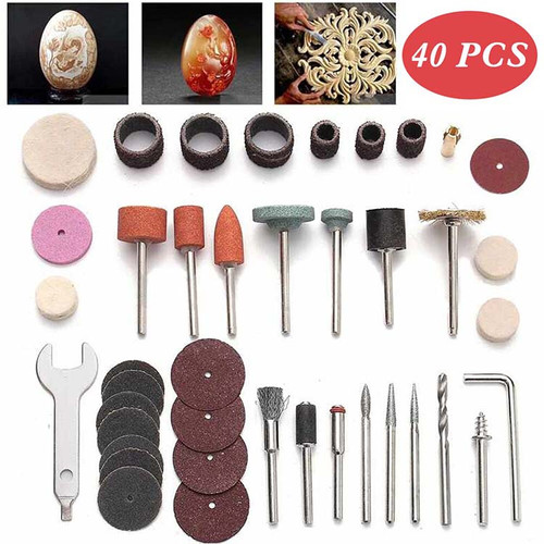 Rotary Tool Accessories Set for Grinder 40Pcs