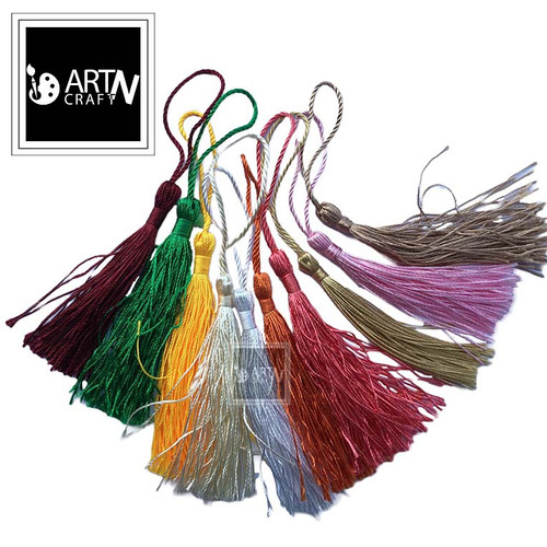 Multicolor Polyester Silk Tassel 10Pcs