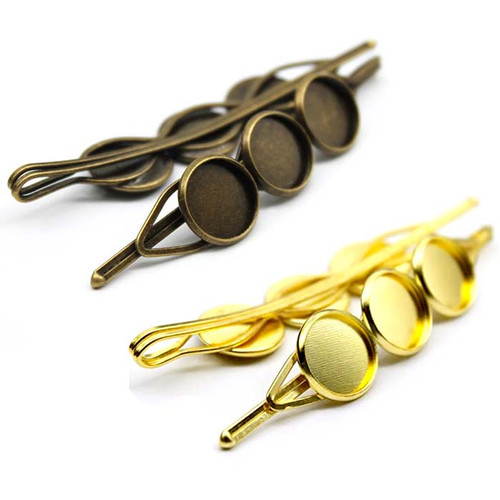 Hairpin, Hair Clip Base Triple Setting (1Pc)