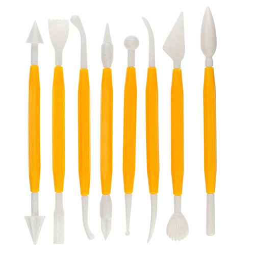 Polymer Clay / Fondant Modelling Tools 8 Pcs