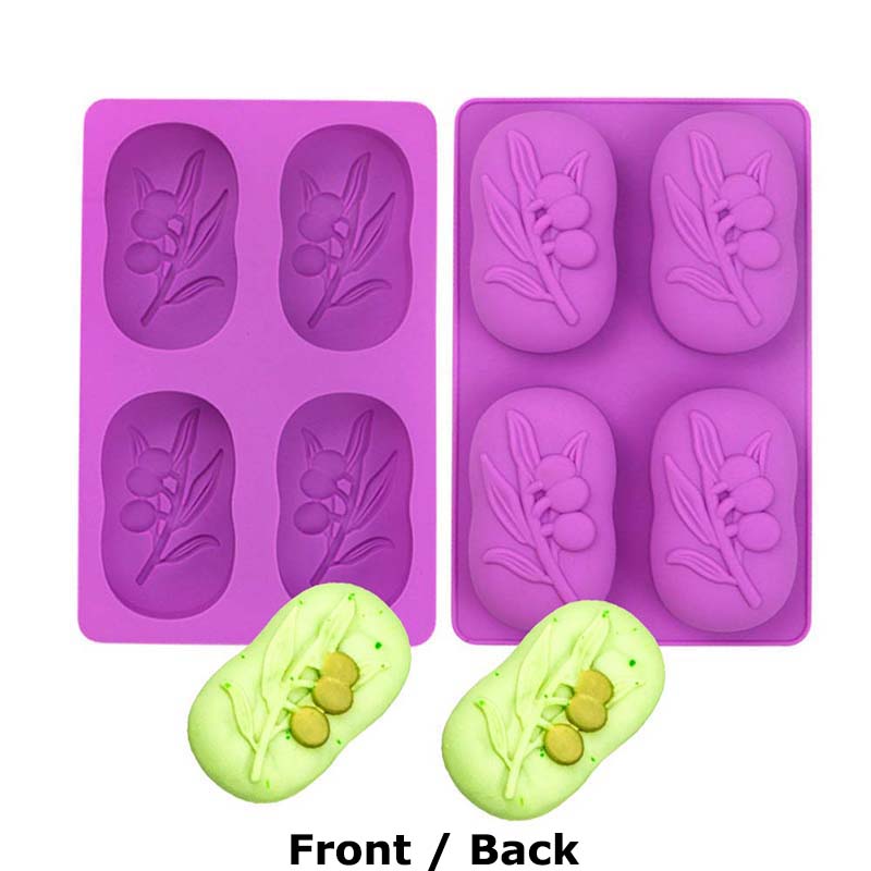 Oval Shaped Soap Mold 4 Cavities in Sri Lanka