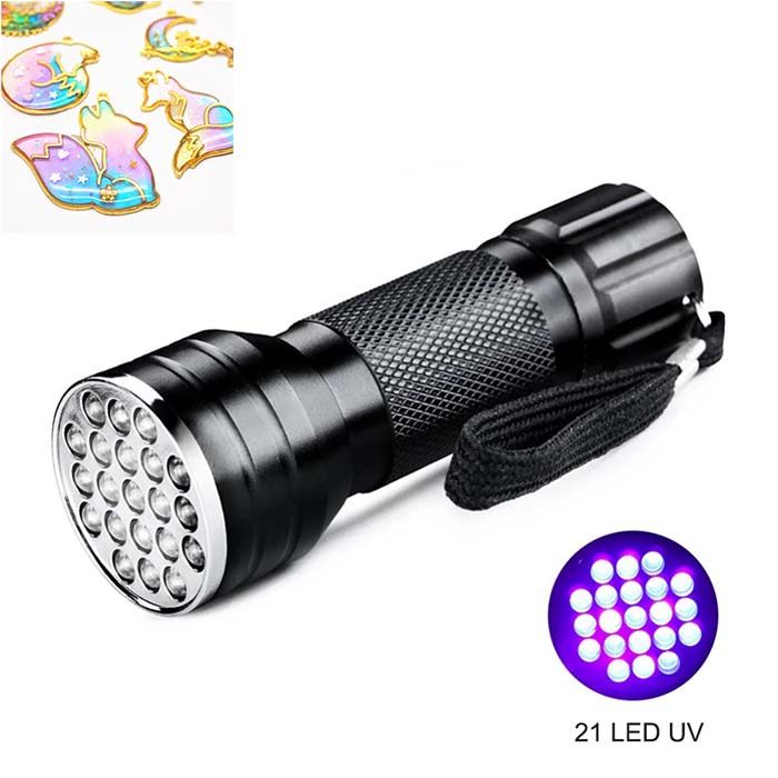 Ultraviolet Torch (21 LEDs) for Curing the UV Resin Craft in Sri Lanka