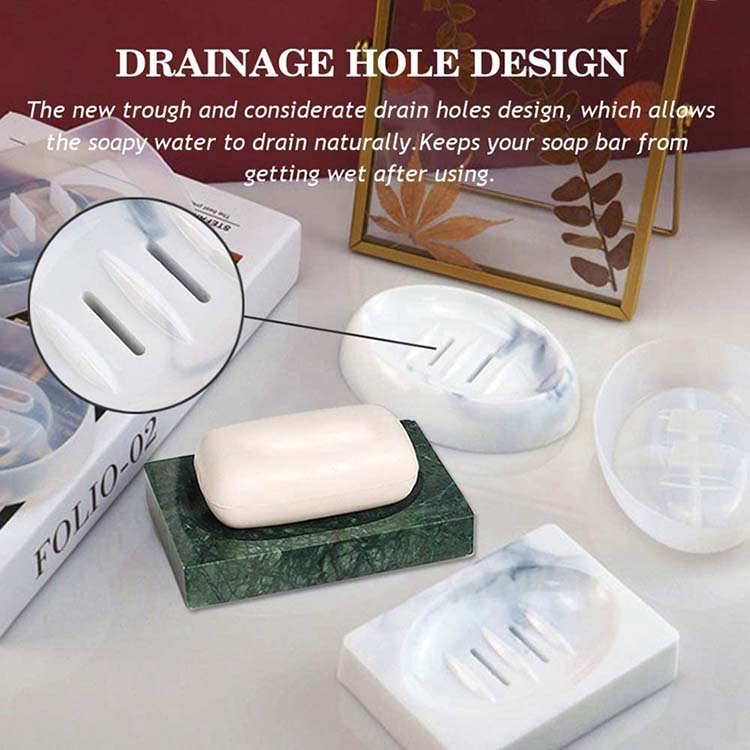 Soap Dish Mold for Resin with Drain holes in Sri Lanka
