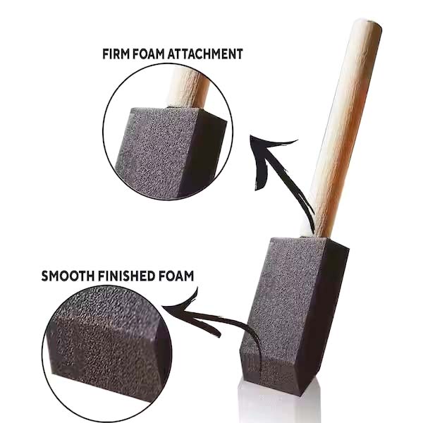Multipurpose 1 Inch Foam Brush (2Pcs) in Sri Lanka