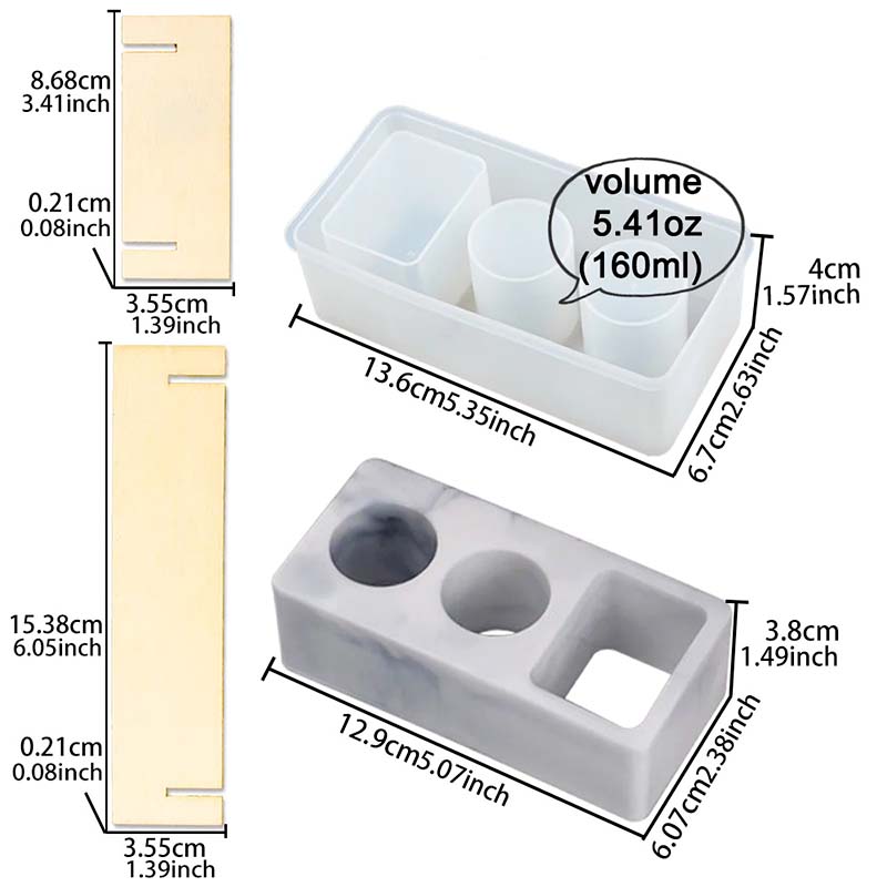 Toothbrush/Bottle Holder Mold for Concrete & Resin in Sri Lanka