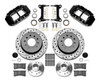 WILWOOD FORGED NARROW SUPERLITE 6R BIG BRAKE FRONT BRAKE KIT (5 x 5.50 HUB AND BLACK ROTOR)
