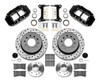 WILWOOD FORGED NARROW SUPERLITE 6R BIG BRAKE FRONT BRAKE KIT (5 x 5.50 HUB AND BLACK ROTOR)