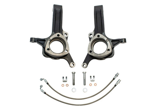 2003-08 Dodge Ram 2/3500 (2WD) 3.5" Lift Spindles & Ext. Brakelines - LIS201035.1C