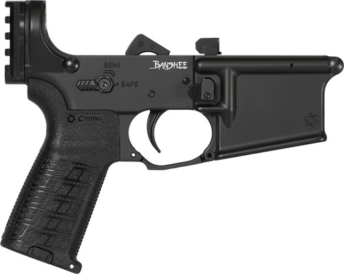 LOWER GROUP | BANSHEE | Pistol | Mk4 | AR15 | Pic Rail End Cap/Bufferless | Mag Release Side | Armor Black