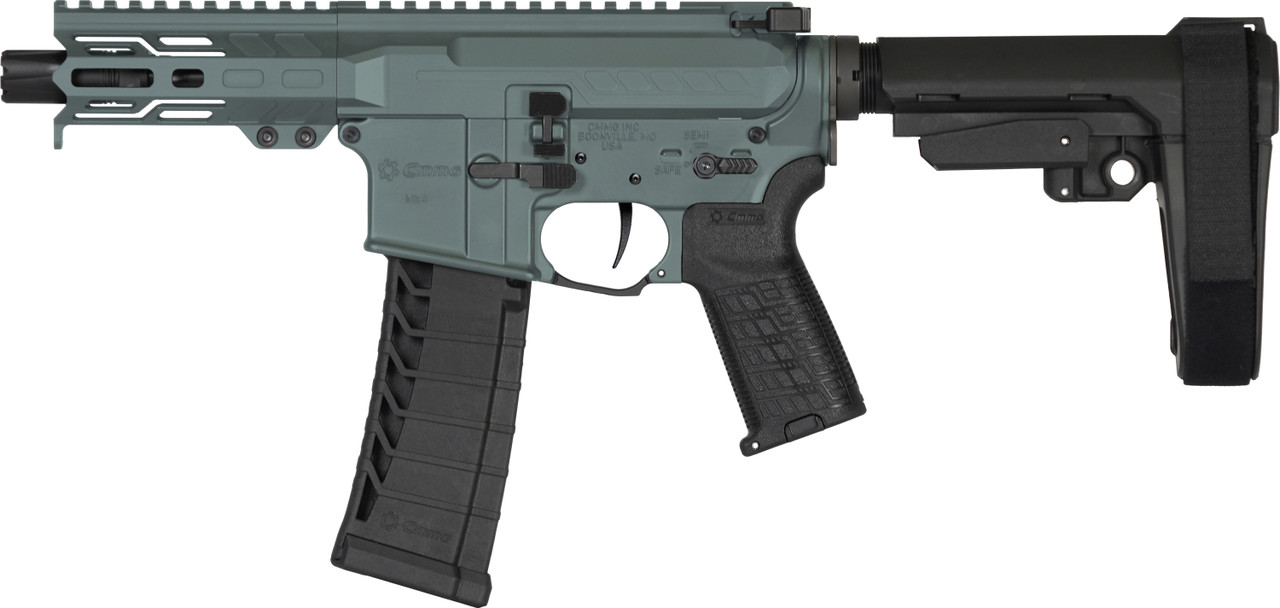 PISTOL | BANSHEE | Mk4 | .22LR | 4.5" | AR15 .22LR Conversion | Left Side View | Charcoal Green