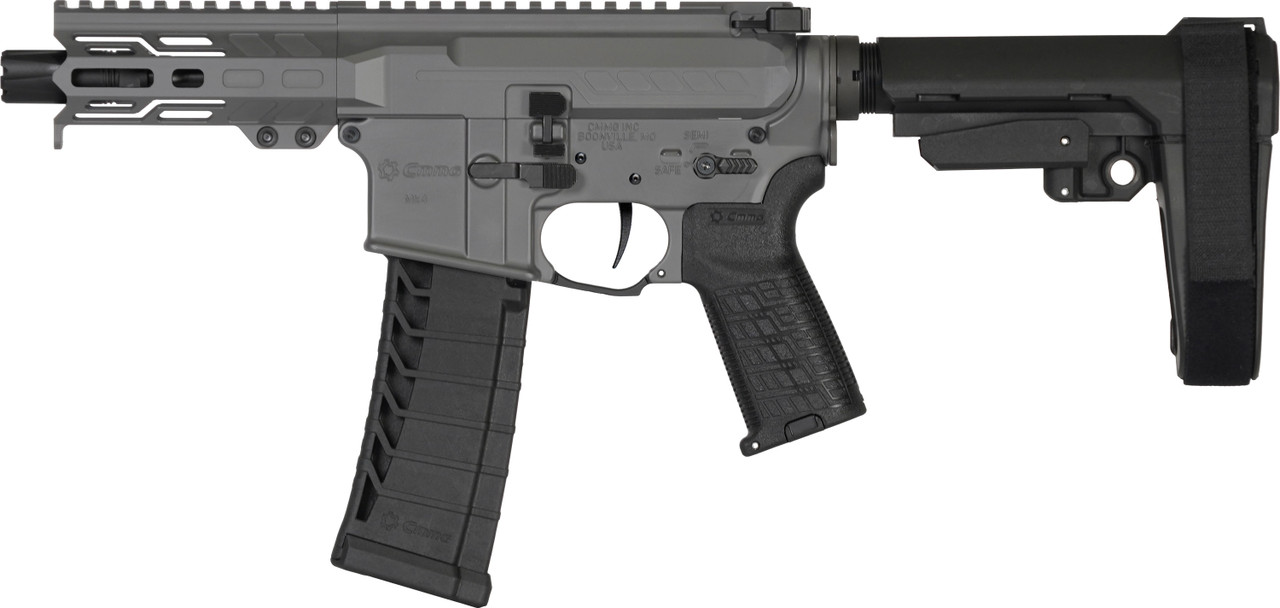 PISTOL | BANSHEE | Mk4 | .22LR | 4.5" | AR15 .22LR Conversion | Ejection Port Side View | Tungsten