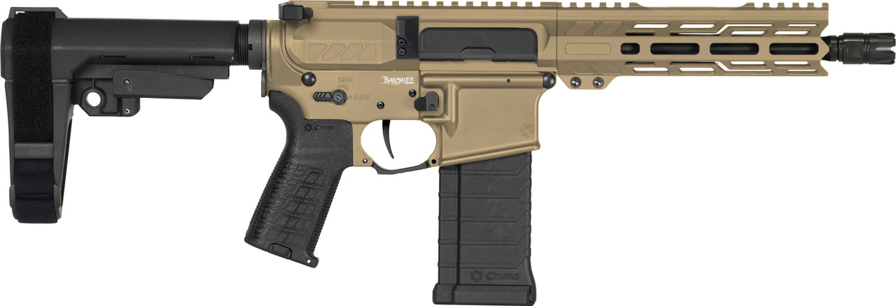 PISTOL | BANSHEE | Mk4 | 5.7X28MM | 8" Barrel | AR 15 PDW | Ejection Port Side | Coyote Tan