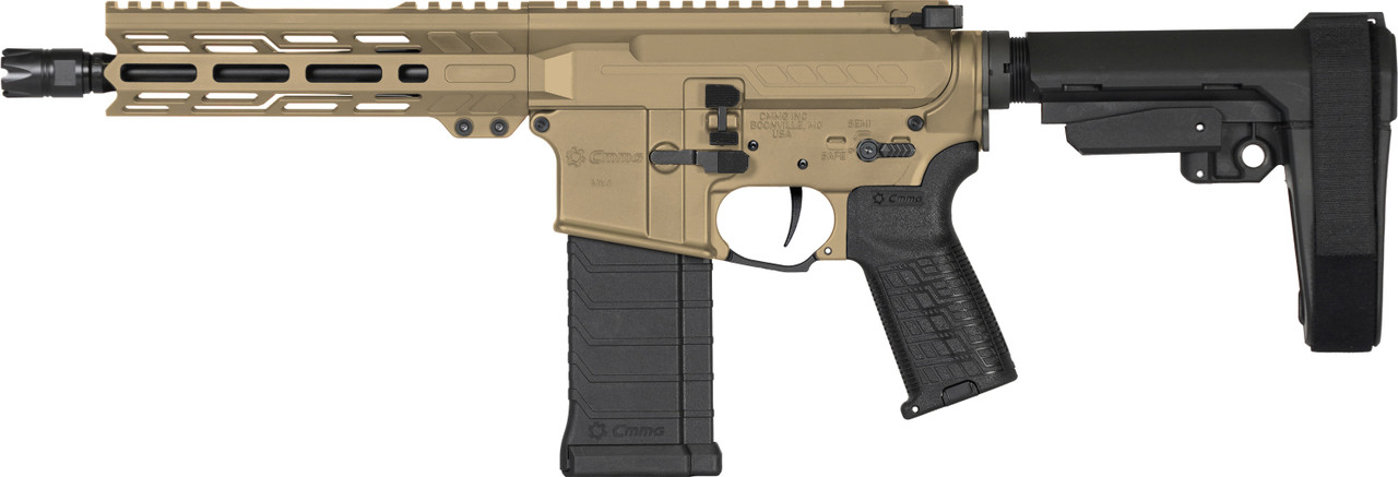 PISTOL | BANSHEE | Mk4 | 5.7X28MM | 8" Barrel | AR 15 PDW | Left Side View | Coyote Tan