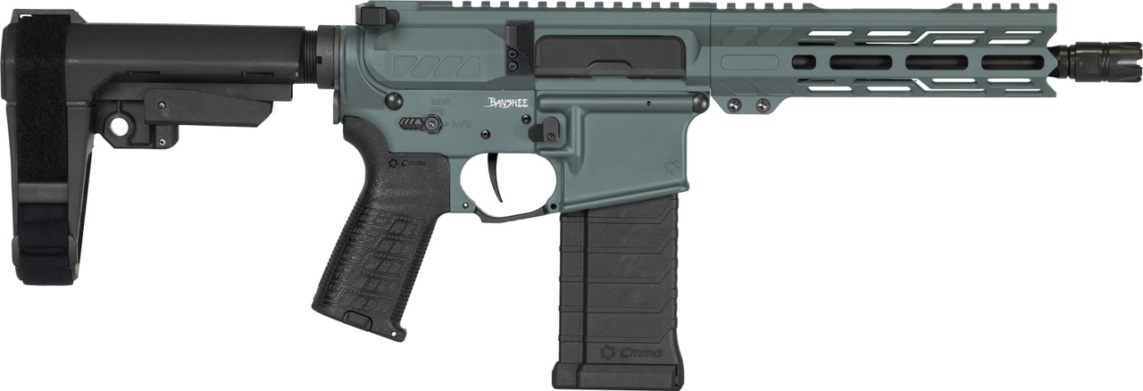PISTOL | BANSHEE | Mk4 | 5.7X28MM | 8" Barrel | AR 15 PDW | Ejection Port Side | Charcoal Green