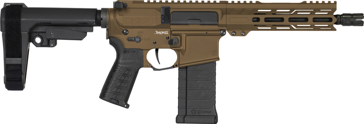 PISTOL | BANSHEE | Mk4 | 5.7X28MM | 8" Barrel | AR 15 PDW | Ejection Port Side | Midnight Bronze