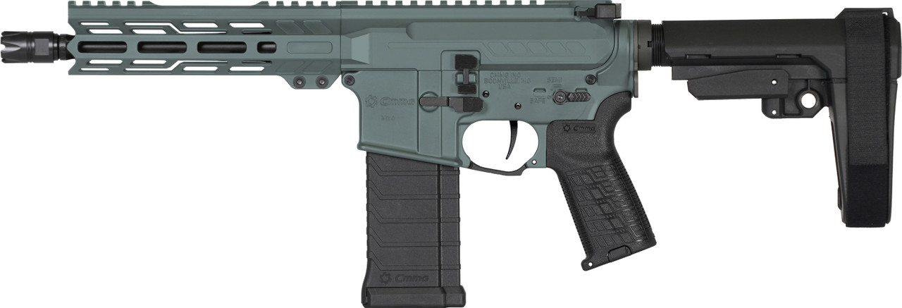 PISTOL | BANSHEE | Mk4 | 5.7X28MM | 8" Barrel | AR 15 PDW | Left Side View | Charcoal Green