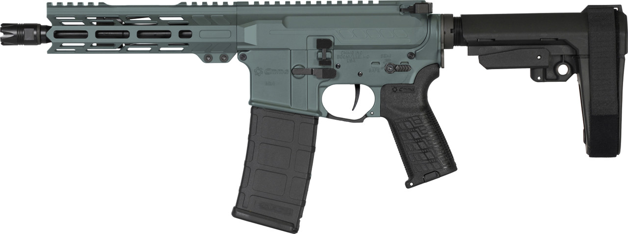 AR15 PISTOL | BANSHEE | Mk4 | 300BLK | 8" Barrel | 300 Blackout | Left Side View | Charcoal Green