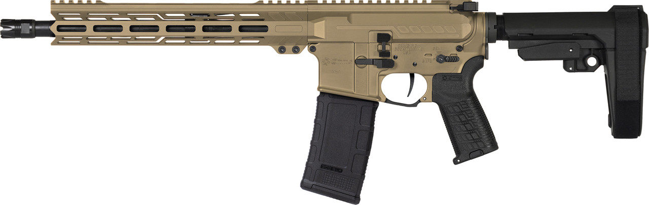 AR PISTOL | BANSHEE | Mk4 | 300BLK | 12.5" Barrel | AR15 300 Blackout | Left Side View | Coyote Tan