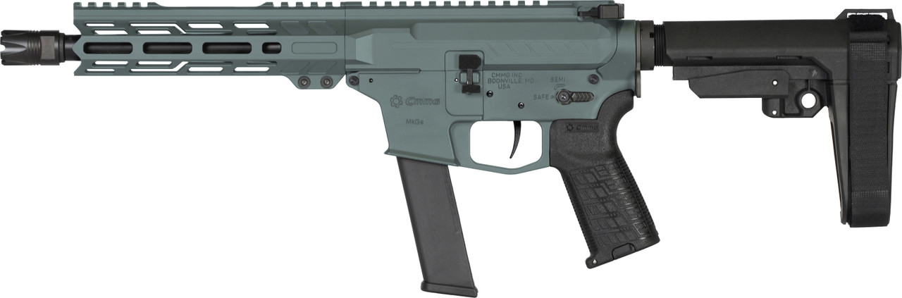 AR15 PISTOL | BANSHEE | MkGs | 40 S&W | 8" Barrel | PDW | Glock Magazine AR | Ejection Side | Charcoal Green