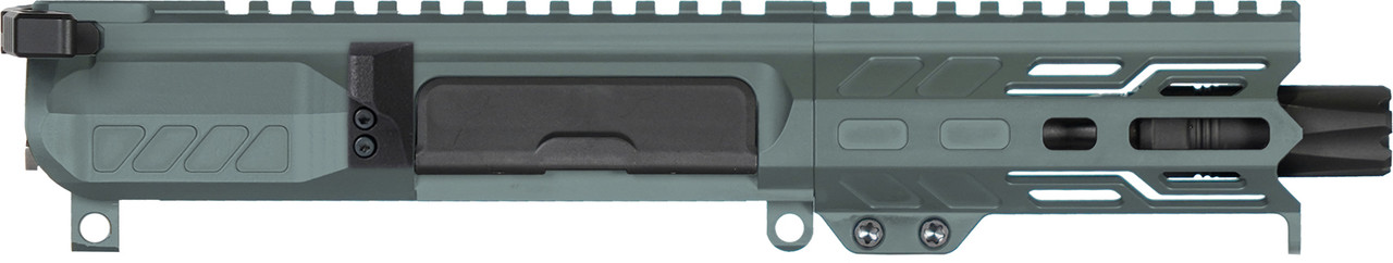 Upper Group | BANSHEE| Mk4 | .22 LR | 4.5" | AR15 | Ejection Port Side View | Charcoal Green