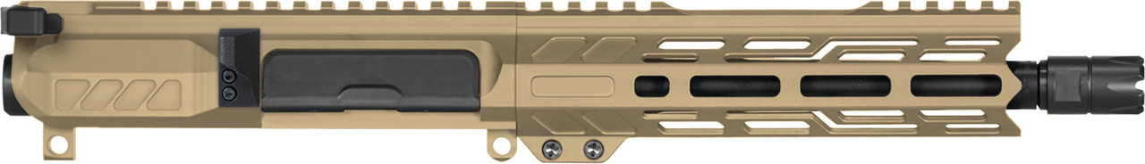 Upper Group | BANSHEE | 9mm | 8" | AR15 | Ejection Port Side View | Coyote Tan