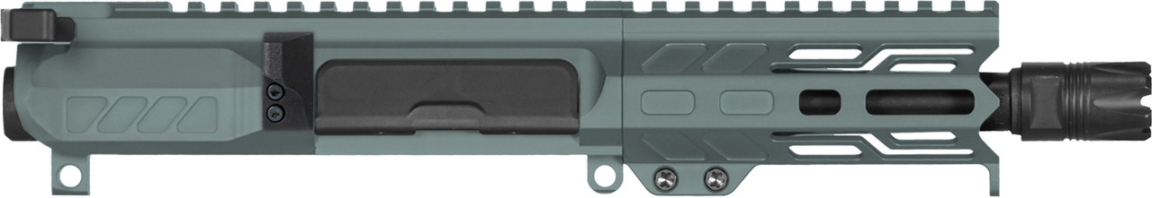 Upper Group | BANSHEE | MkGs | 40S&W | 5" | AR15 | Ejection Port Side View | Charcoal Green