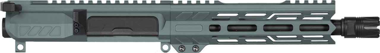 Upper Group | BANSHEE | MkGs | 40S&W | 8" | AR15 | Ejection Port Side View | Charcoal Green