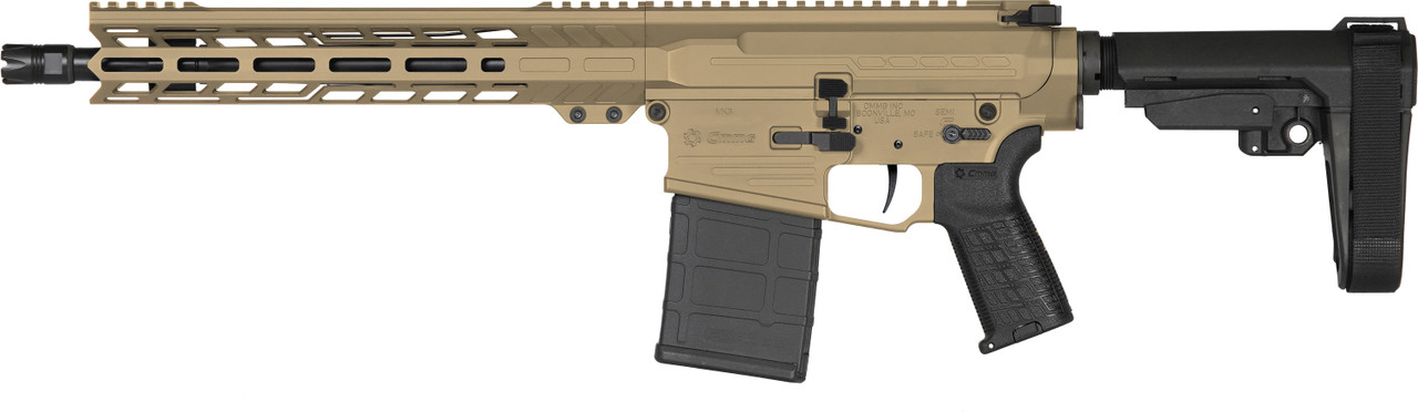 AR10 PISTOL | BANSHEE | Mk3 | .308WIN | 12.5" Barrel | PDW AR10 | Left Side View | Coyote Tan