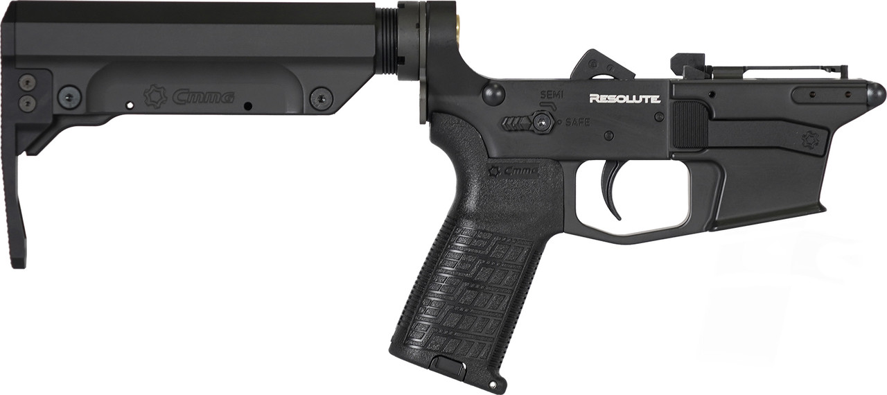 LOWER GROUP | RESOLUTE| MkGs | 9mm | 40S&W | AR15 | Mag Release Side | Armor Black