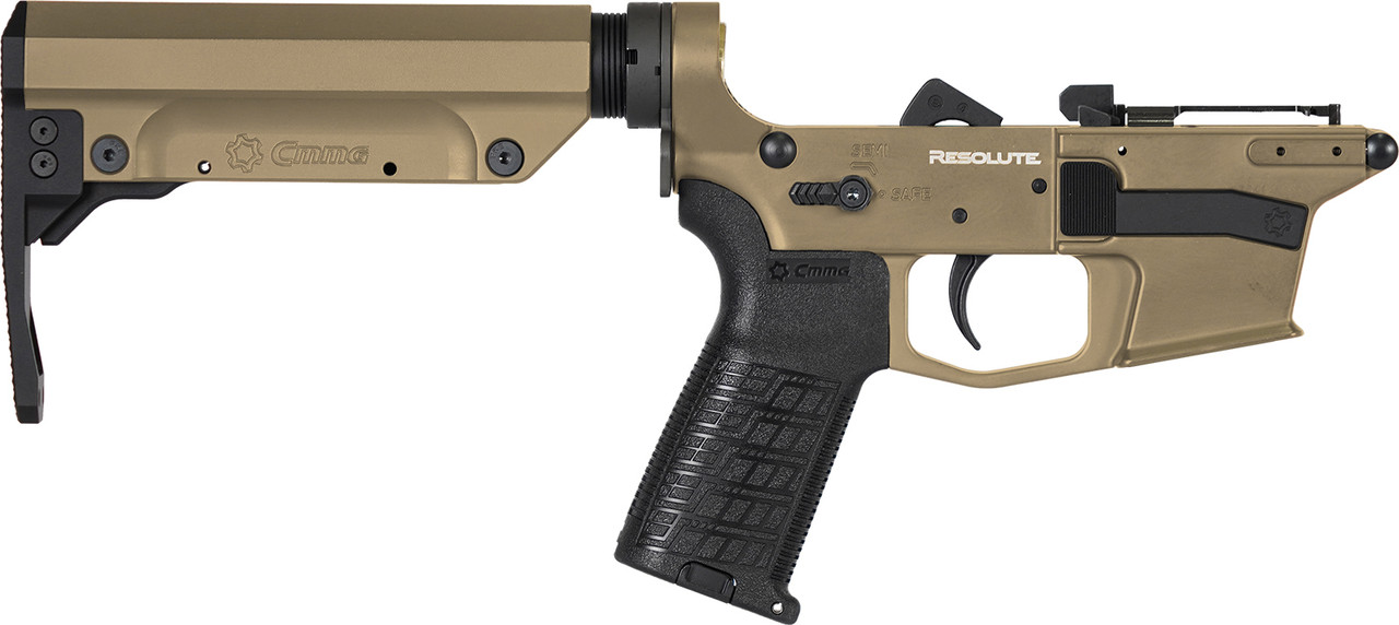 LOWER GROUP | RESOLUTE| Mk10 | 10mm | AR15 | Mag Release Side | Coyote Tan LOWER GROUP | RESOLUTE| Mk10 | 10mm | AR15 | Mag Release Side | Coyote Tan