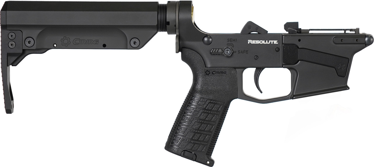 LOWER GROUP | RESOLUTE| Mk57 | 5.7x28mm | AR15 | Mag Release Side | Armor Black LOWER GROUP | RESOLUTE| Mk57 | 5.7x28mm | AR15 | Mag Release Side | Armor Black