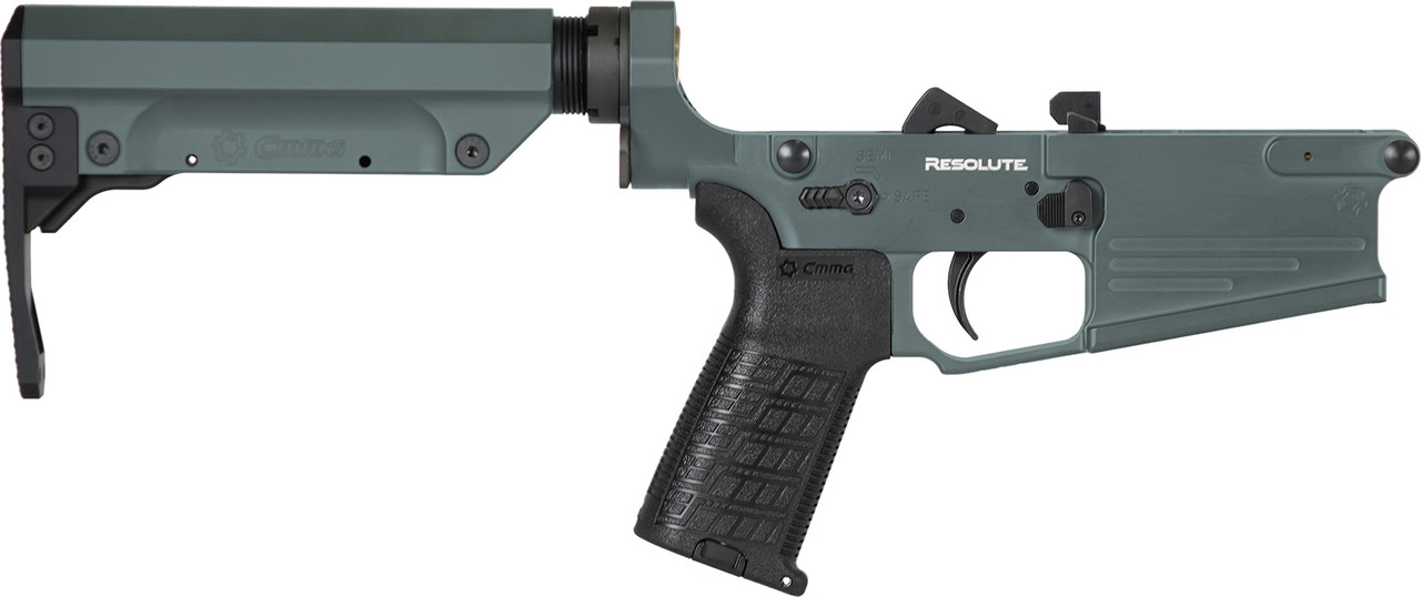 LOWER GROUP | RESOLUTE| Mk3 | .308 Win | 6.5 Creedmoor | AR10 | Mag Release Side | Charcoal Green