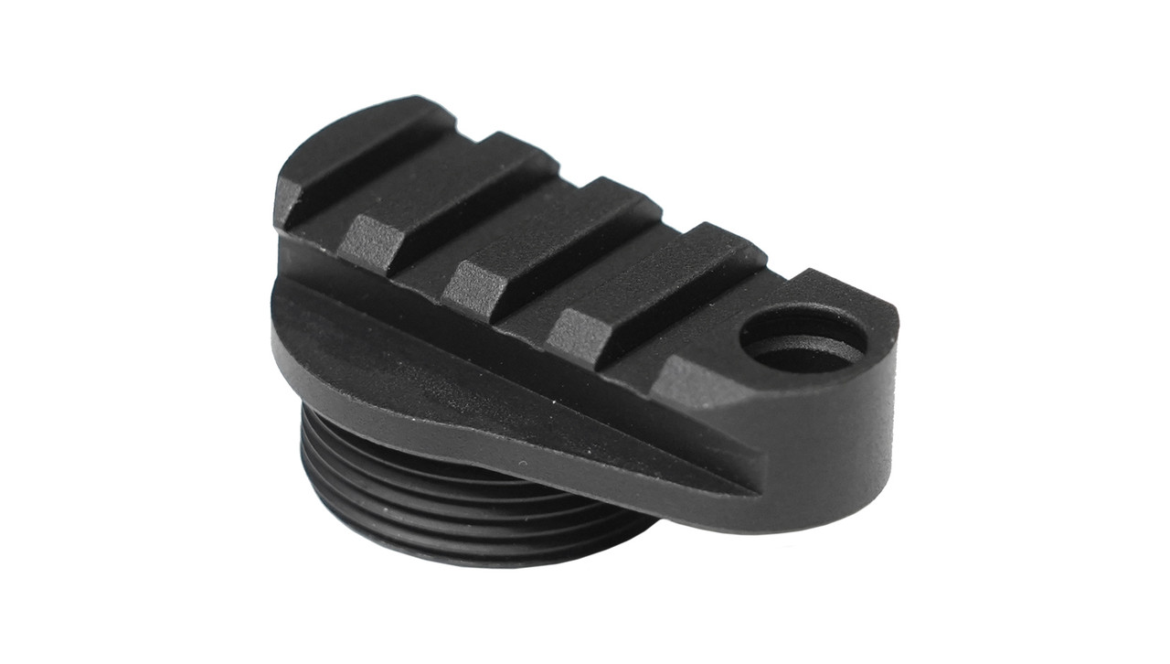 ZEROED Picatinny End Cap | Assembled View ZEROED Picatinny End Cap | Assembled View