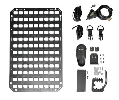 Grey Man Tactical Vehicle Rifle Rack - Buttstock Cup + 6" Extension + Rubber Clamp + Cable Lock - 15.25 X 25 RMP Bundle