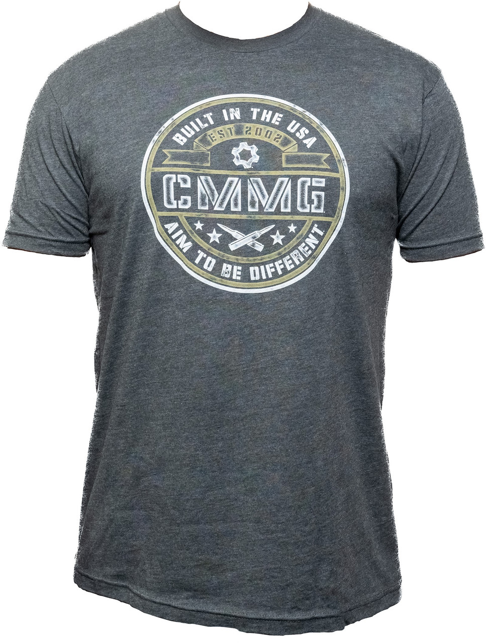 T-Shirt, Aim To Be Different, Charcoal | CMMG - AR 15 and AR 10 Builds ...
