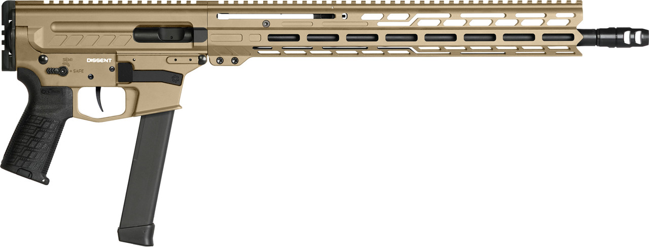 9mm DISSENT | Pistol | 16.1" Barrel | Right Side | MkGs | Coyote Tan