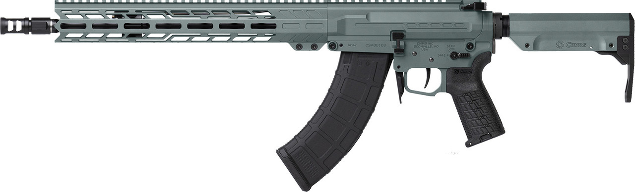 RESOLUTE Mk47 | 7.62x39mm | 14.3" Pin & welded to 16.1" | Left Side | Charcoal Green