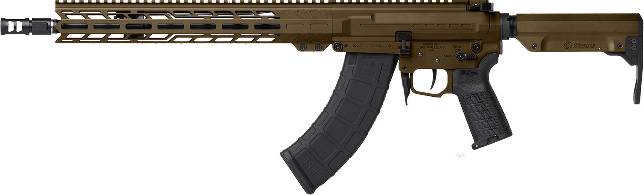 RESOLUTE Mk47 | 7.62x39mm | 14.3" Pin & welded to 16.1" | Left Side | Midnight Bronze